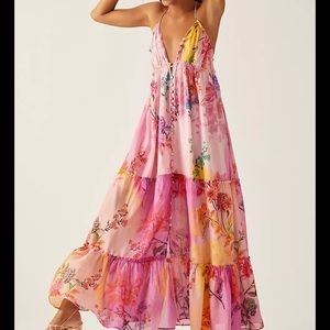 LOOKING FOR Anthropologie Alissa Tiered Maxi Dress Size XS